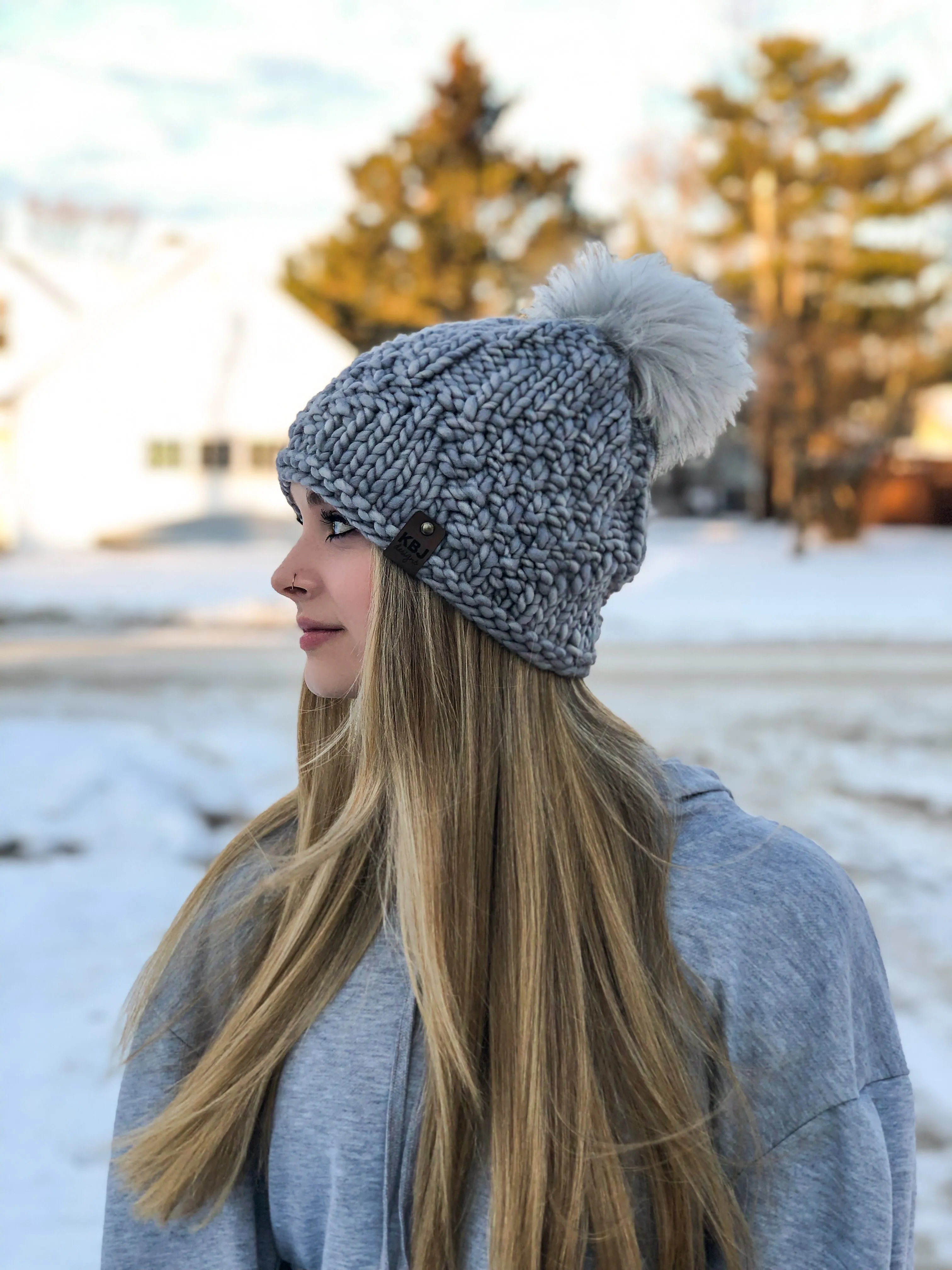 KNIT Pattern for Falling Leaves Beanie | Knitting Pattern PDF Instructions | DIY Written Tutorial | Hat Knitting Pattern | Knit Pattern