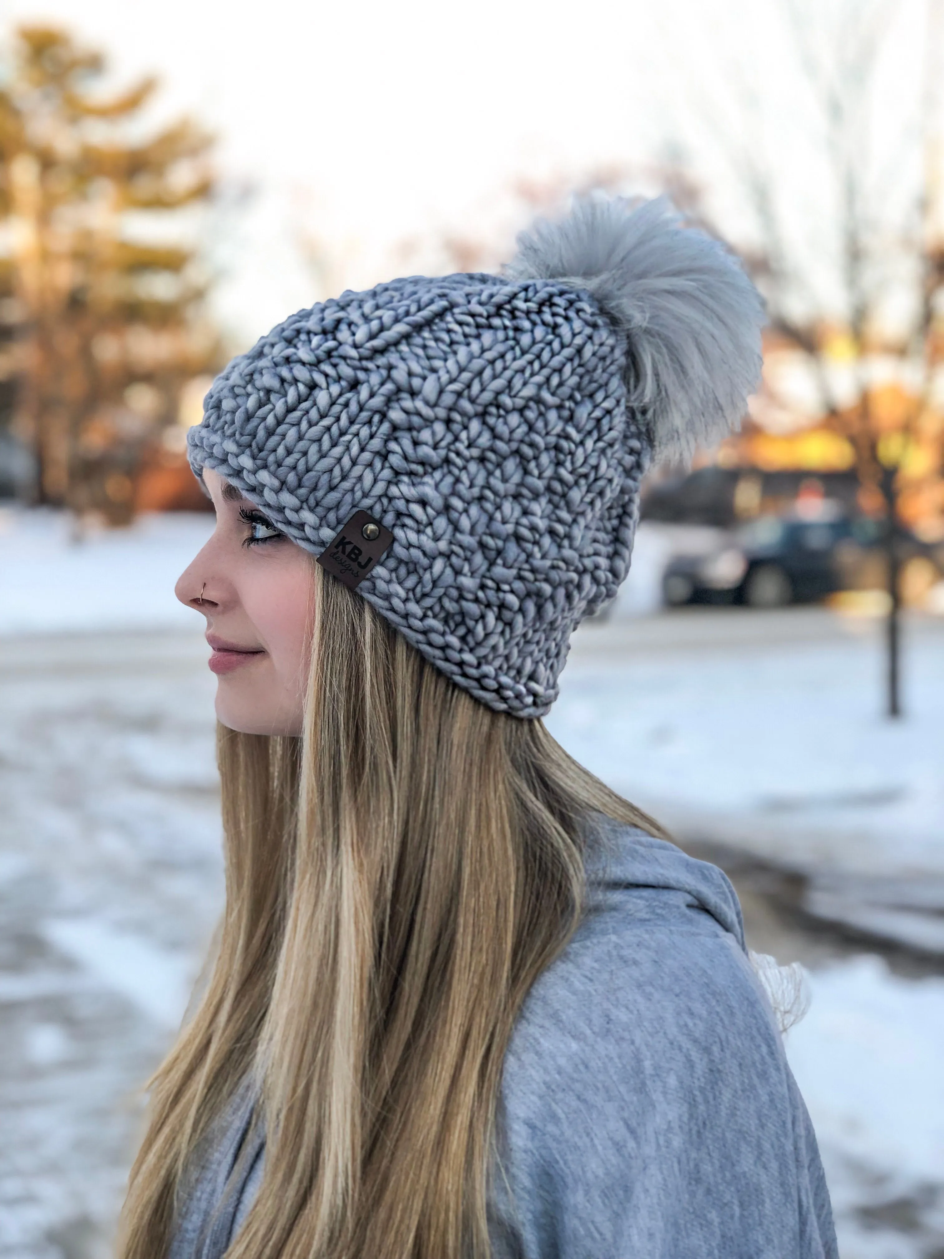 KNIT Pattern for Falling Leaves Beanie | Knitting Pattern PDF Instructions | DIY Written Tutorial | Hat Knitting Pattern | Knit Pattern