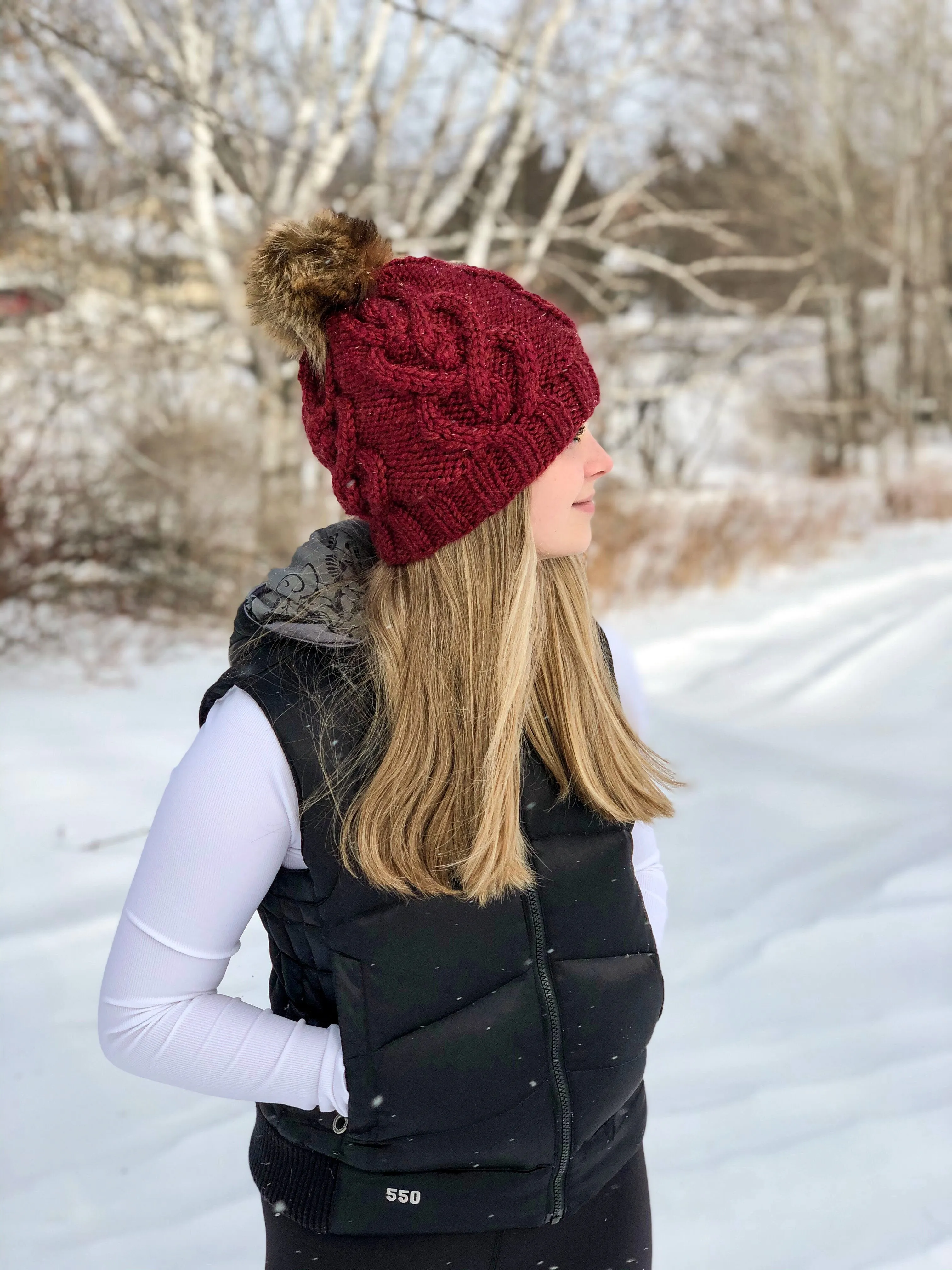 KNIT Pattern for Heart to Heart Beanie | Knit Hat Pattern | Hat Knitting Pattern | DIY Written Knit Instructions