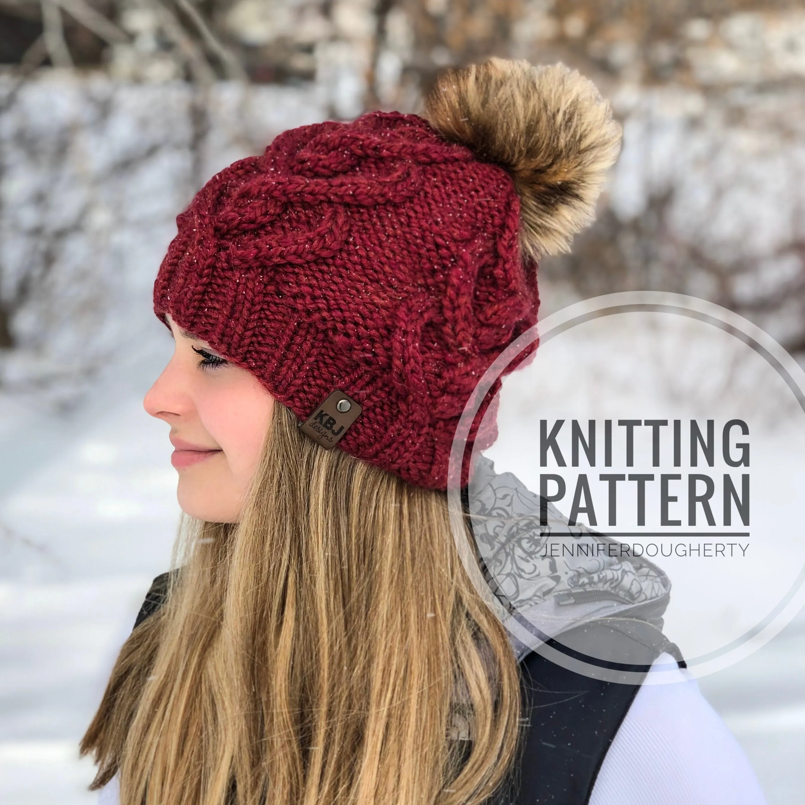 KNIT Pattern for Heart to Heart Beanie | Knit Hat Pattern | Hat Knitting Pattern | DIY Written Knit Instructions