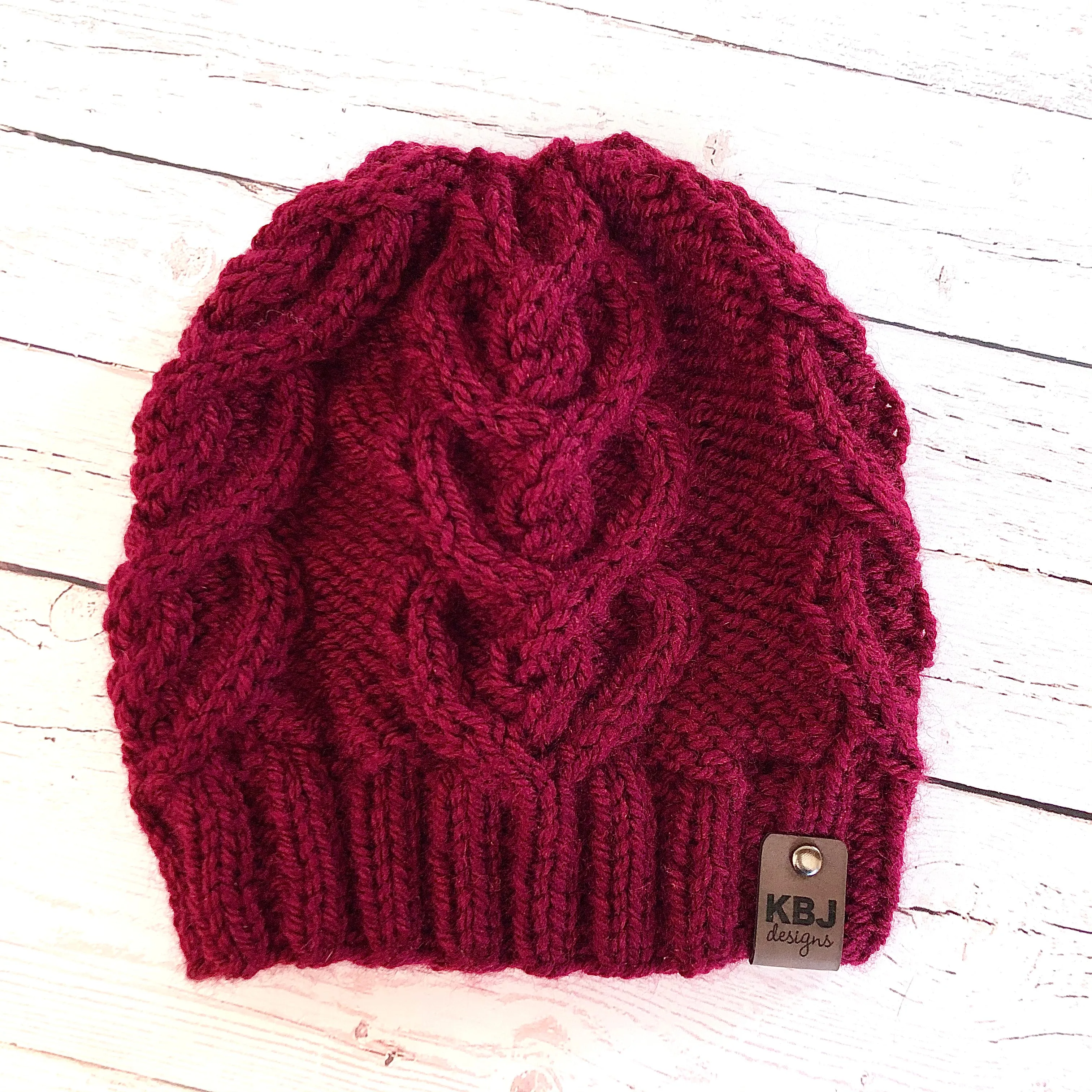 KNIT Pattern for Heart to Heart Beanie | Knit Hat Pattern | Hat Knitting Pattern | DIY Written Knit Instructions