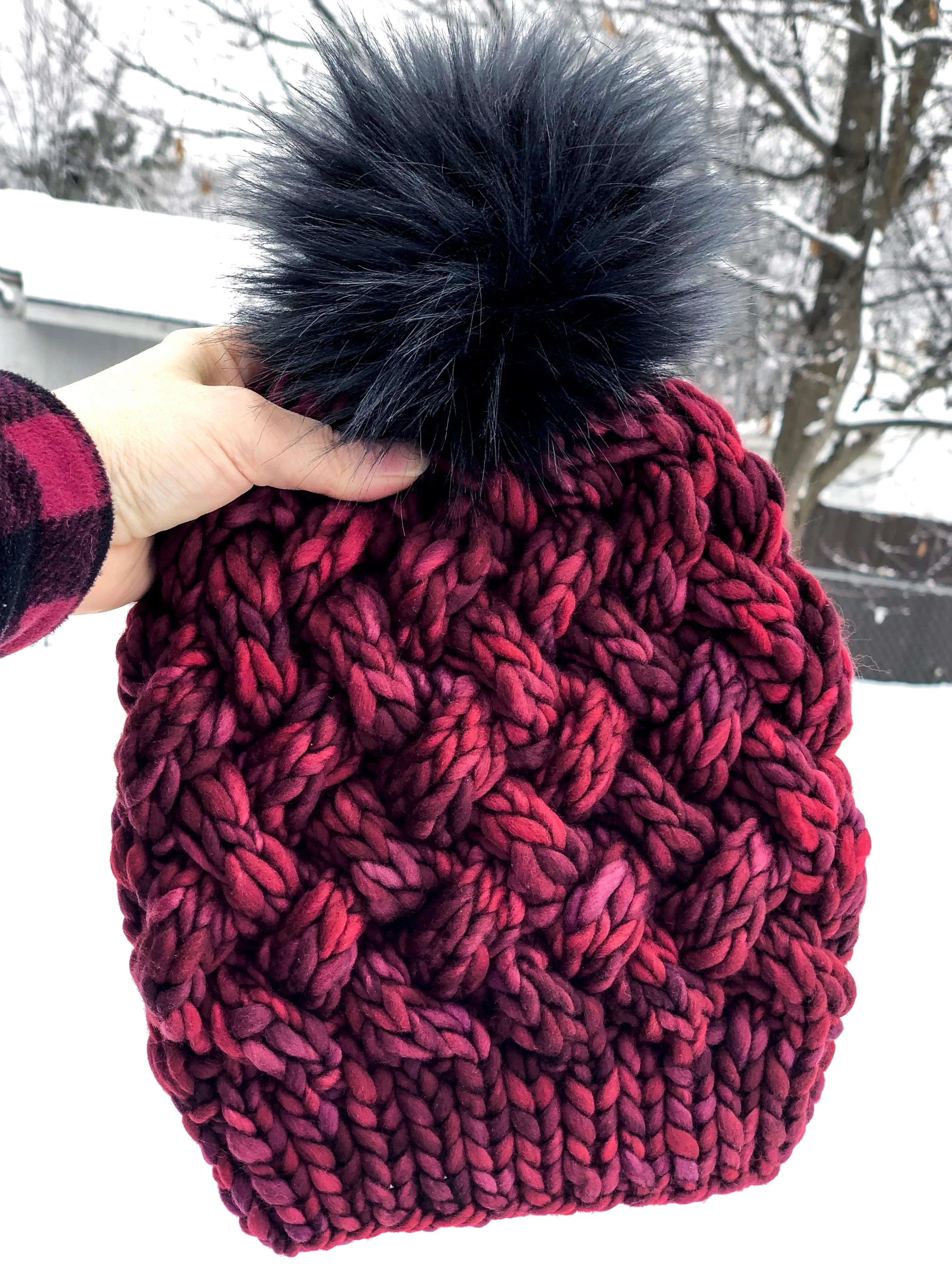 KNIT Pattern for Yukon Slouch | Knit Hat Pattern | Hat Knitting Pattern | DIY Written Knit Instructions