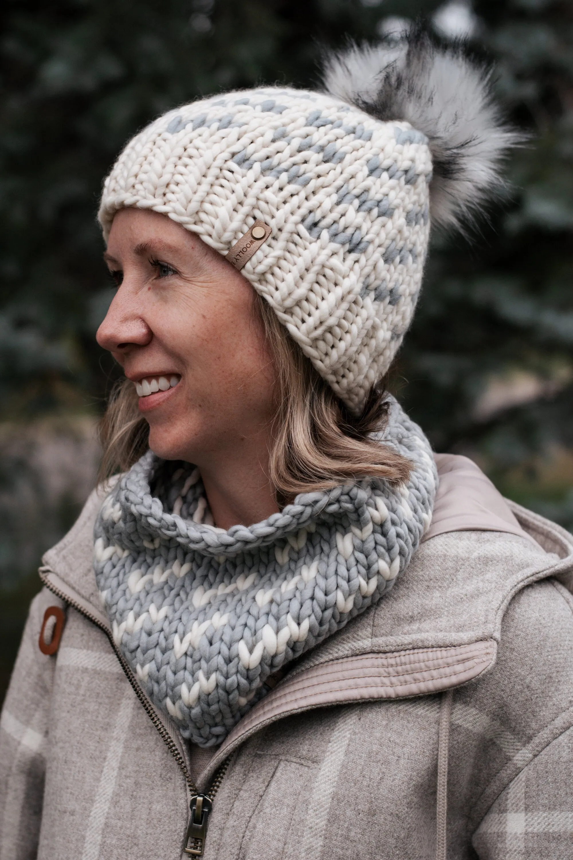 KNITTING PATTERN: Migrations Cowl, Easy Fair Isle Hat Knitting Pattern for Super Bulky Yarn