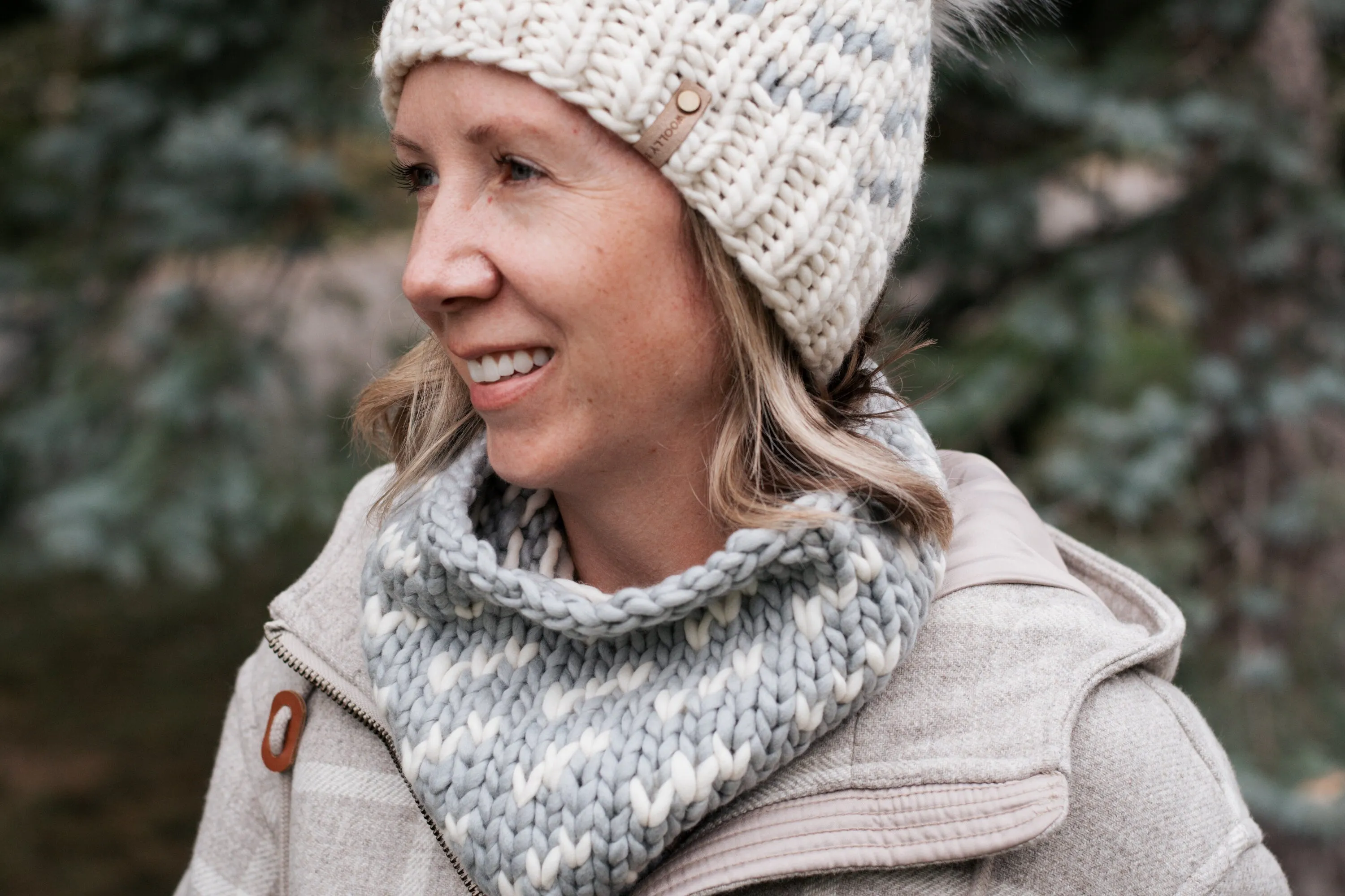 KNITTING PATTERN: Migrations Cowl, Easy Fair Isle Hat Knitting Pattern for Super Bulky Yarn