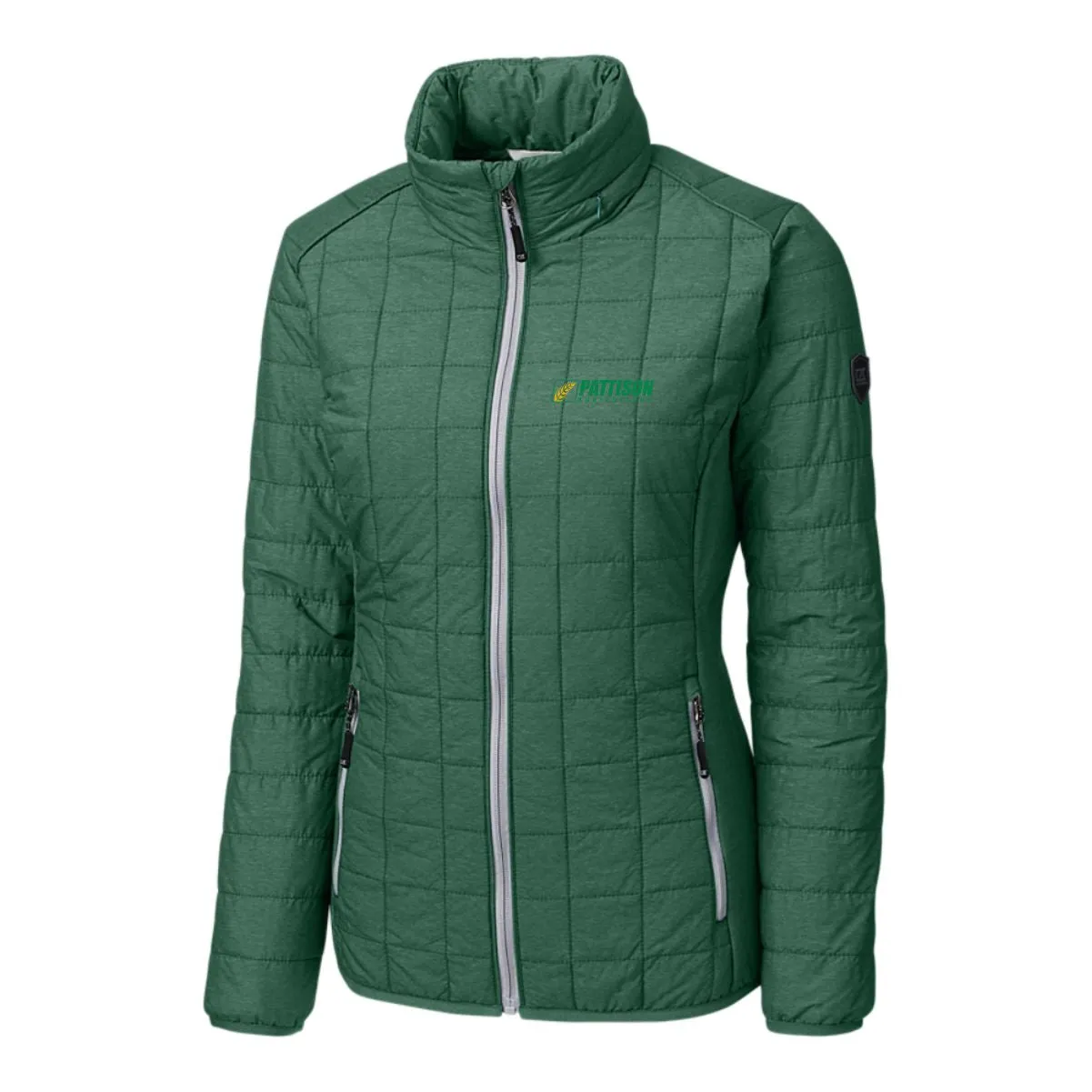 Ladies Cutter & Buck Rainier Primasoft Eco Insulated Full Zip Puffer Jacket