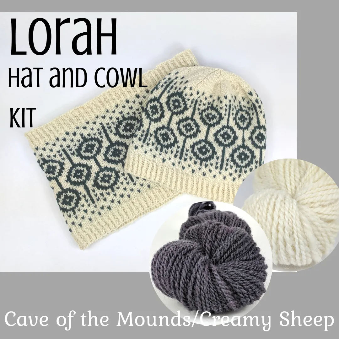 Lorah Hat and Cowl Kit, ready to ship