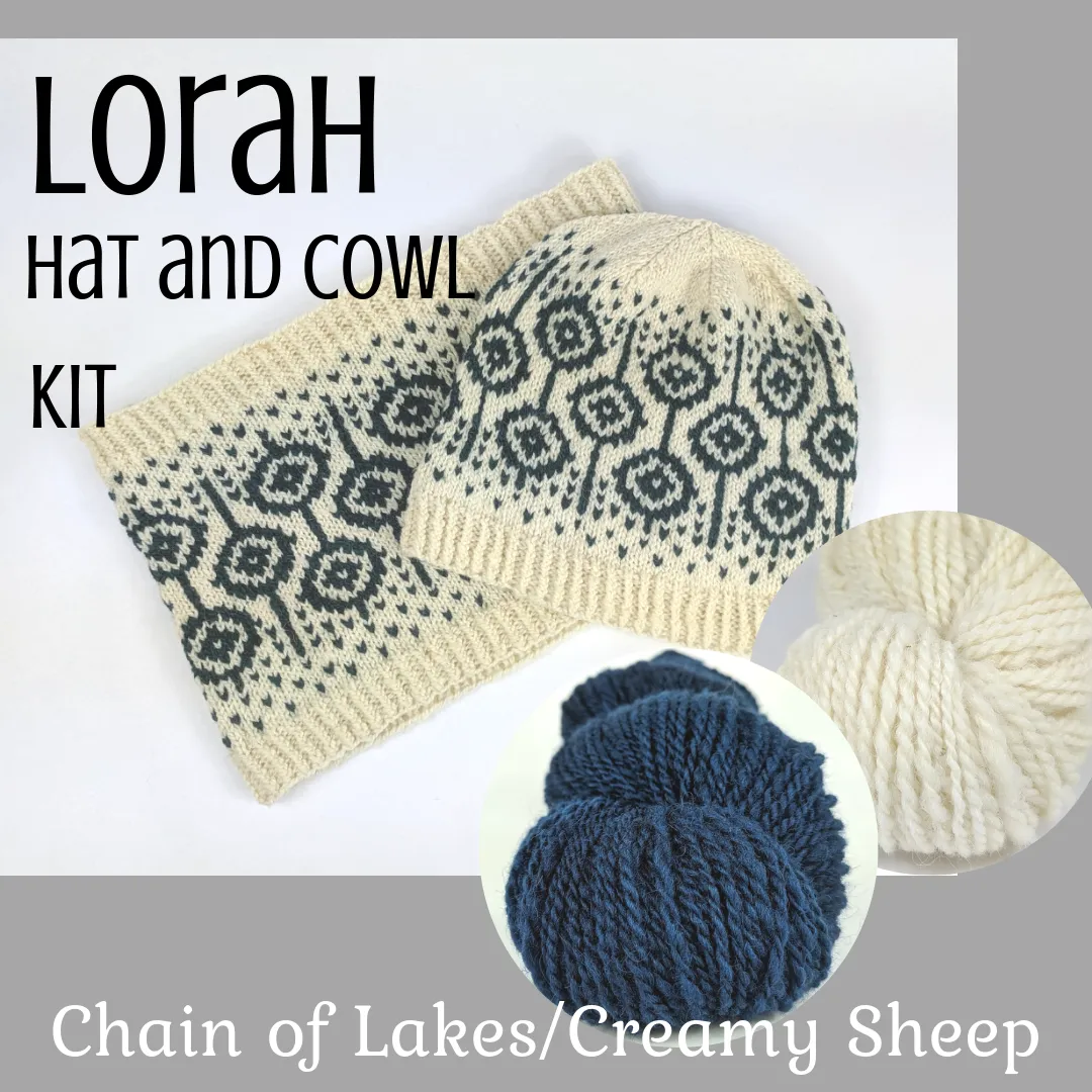 Lorah Hat and Cowl Kit, ready to ship