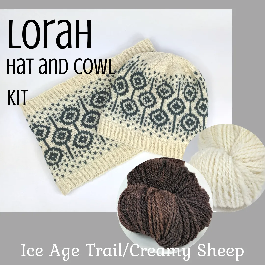 Lorah Hat and Cowl Kit, ready to ship