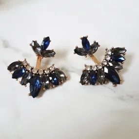 LUCIA Blue Ear Jacket Earrings