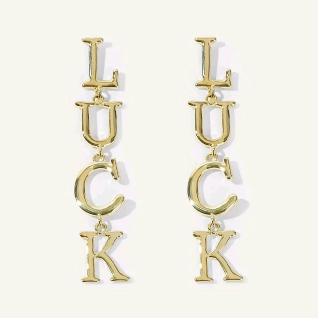 LUCK Dangle Earrings.