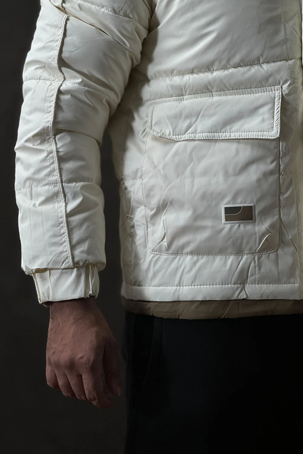 Luminous White Puffer Jacket - 1124173