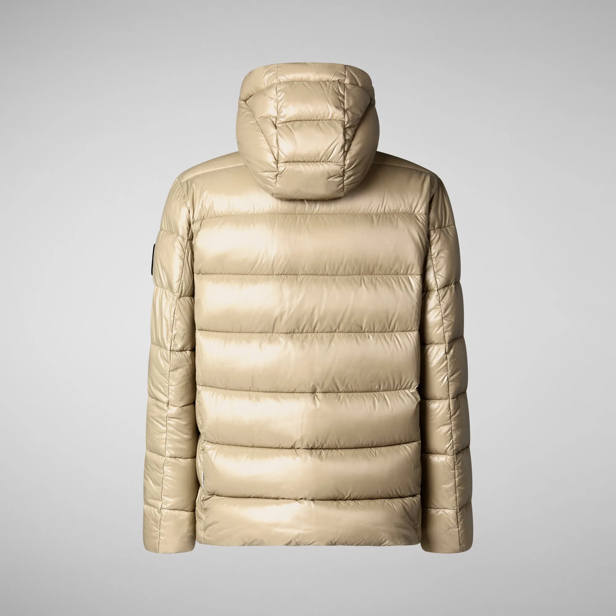 Men's  animal free Puffer jacket maxime in wood beige