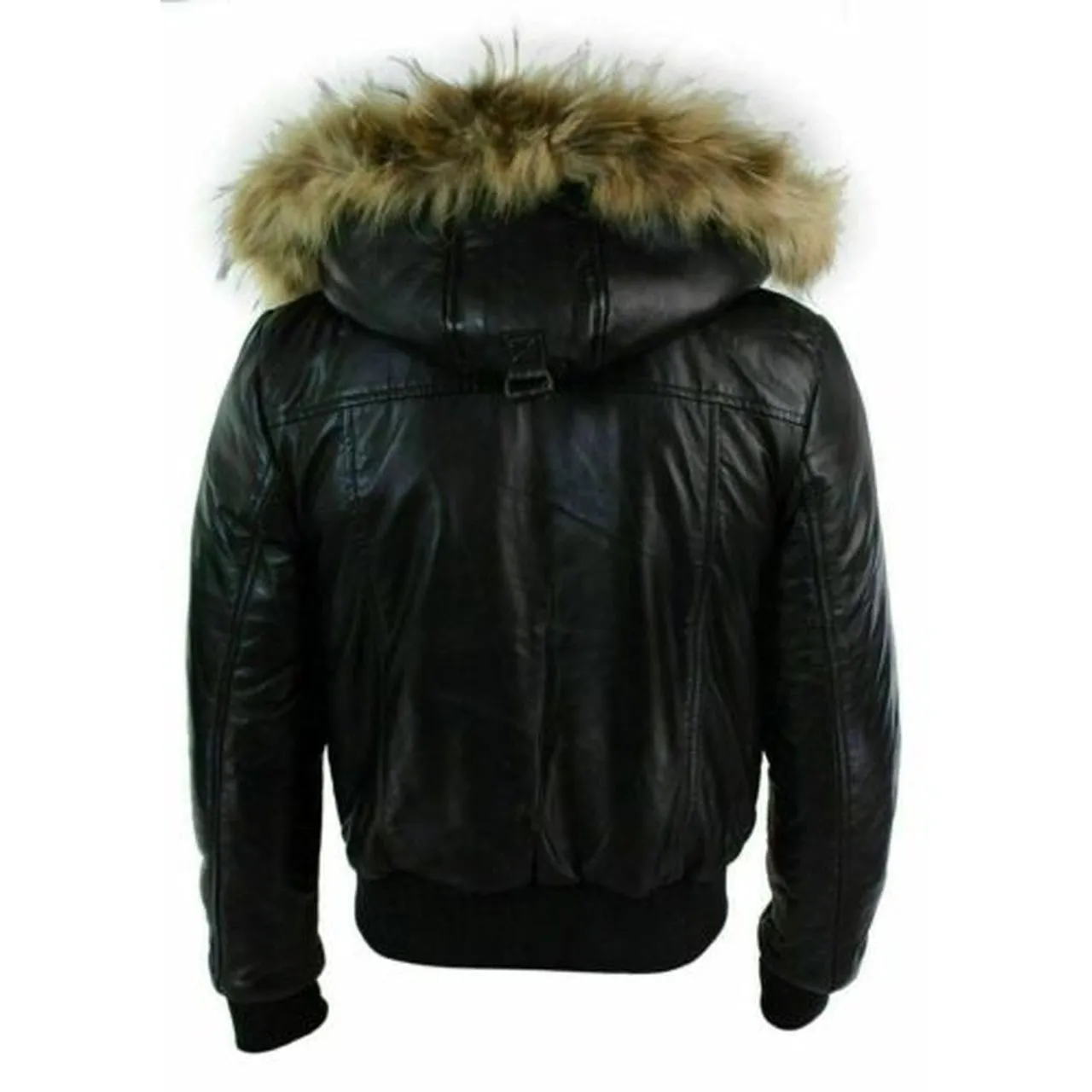 Men’s Black Puffer Hooded Jacket