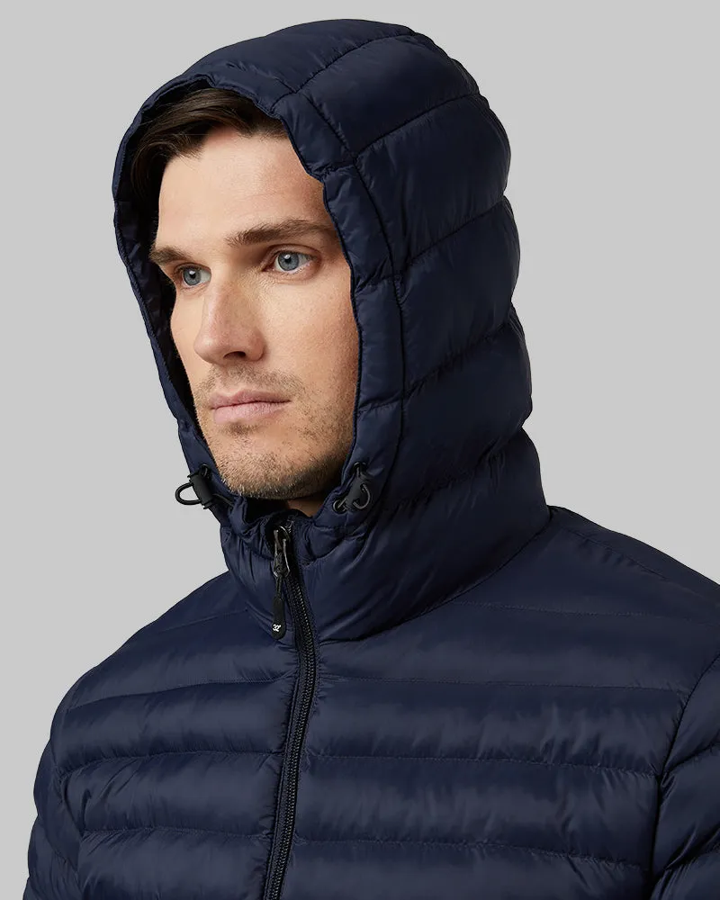 MEN'S LIGHTWEIGHT POLY-FILL PACKABLE HOODED JACKET