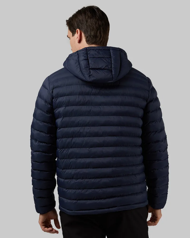 MEN'S LIGHTWEIGHT POLY-FILL PACKABLE HOODED JACKET