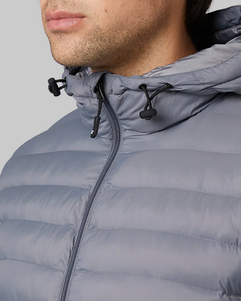 MEN'S LIGHTWEIGHT POLY-FILL PACKABLE HOODED JACKET