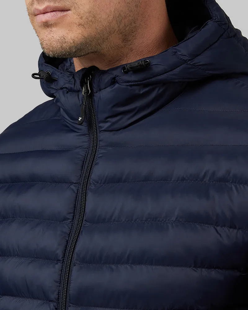 MEN'S LIGHTWEIGHT POLY-FILL PACKABLE HOODED JACKET