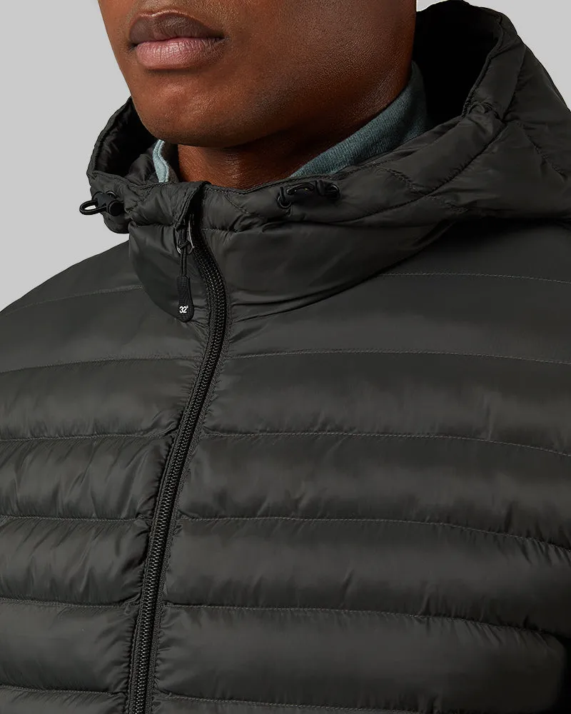 MEN'S LIGHTWEIGHT POLY-FILL PACKABLE HOODED JACKET