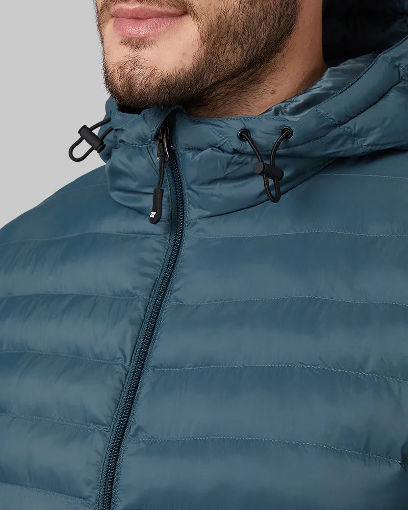 MEN'S LIGHTWEIGHT POLY-FILL PACKABLE HOODED JACKET