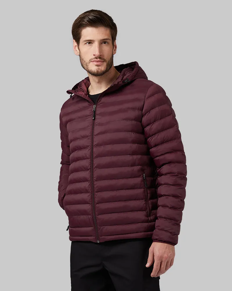 MEN'S LIGHTWEIGHT POLY-FILL PACKABLE HOODED JACKET