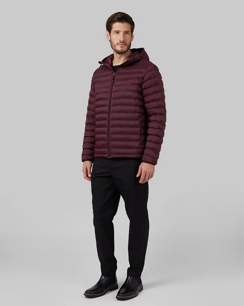 MEN'S LIGHTWEIGHT POLY-FILL PACKABLE HOODED JACKET