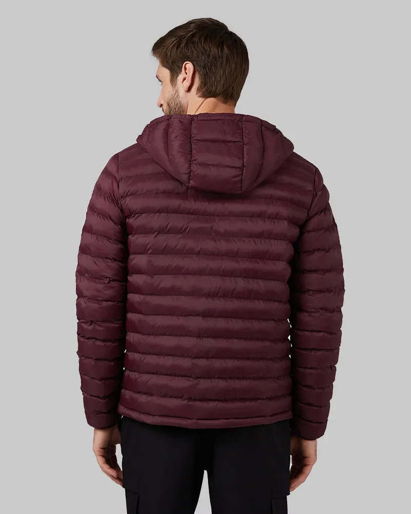 MEN'S LIGHTWEIGHT POLY-FILL PACKABLE HOODED JACKET