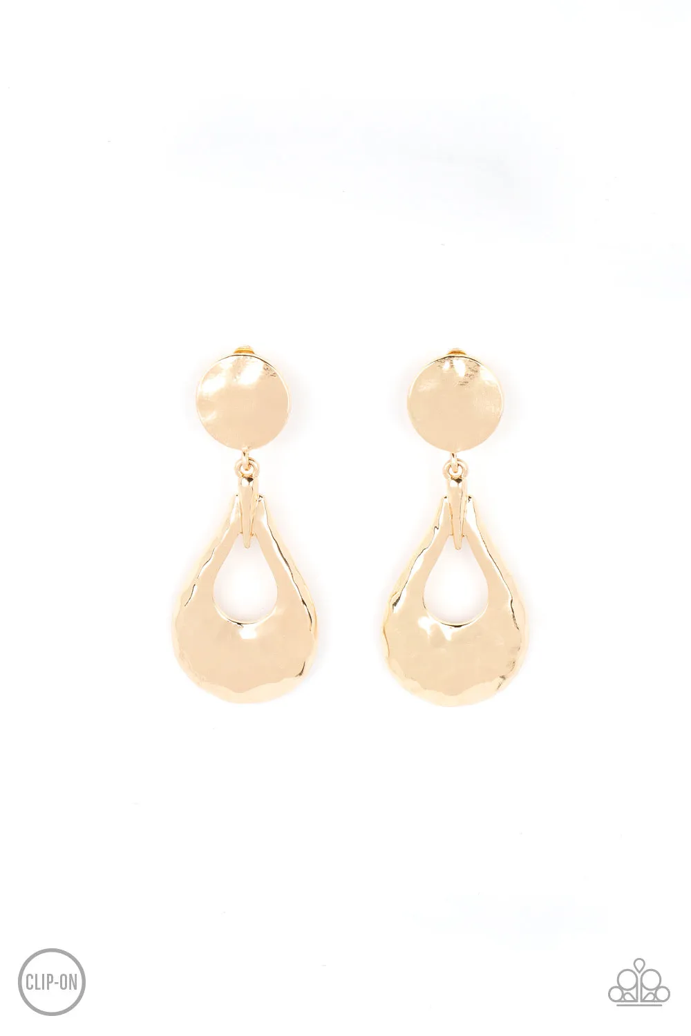 Metallic Magic - Gold Earrings - Paparazzi Accessories