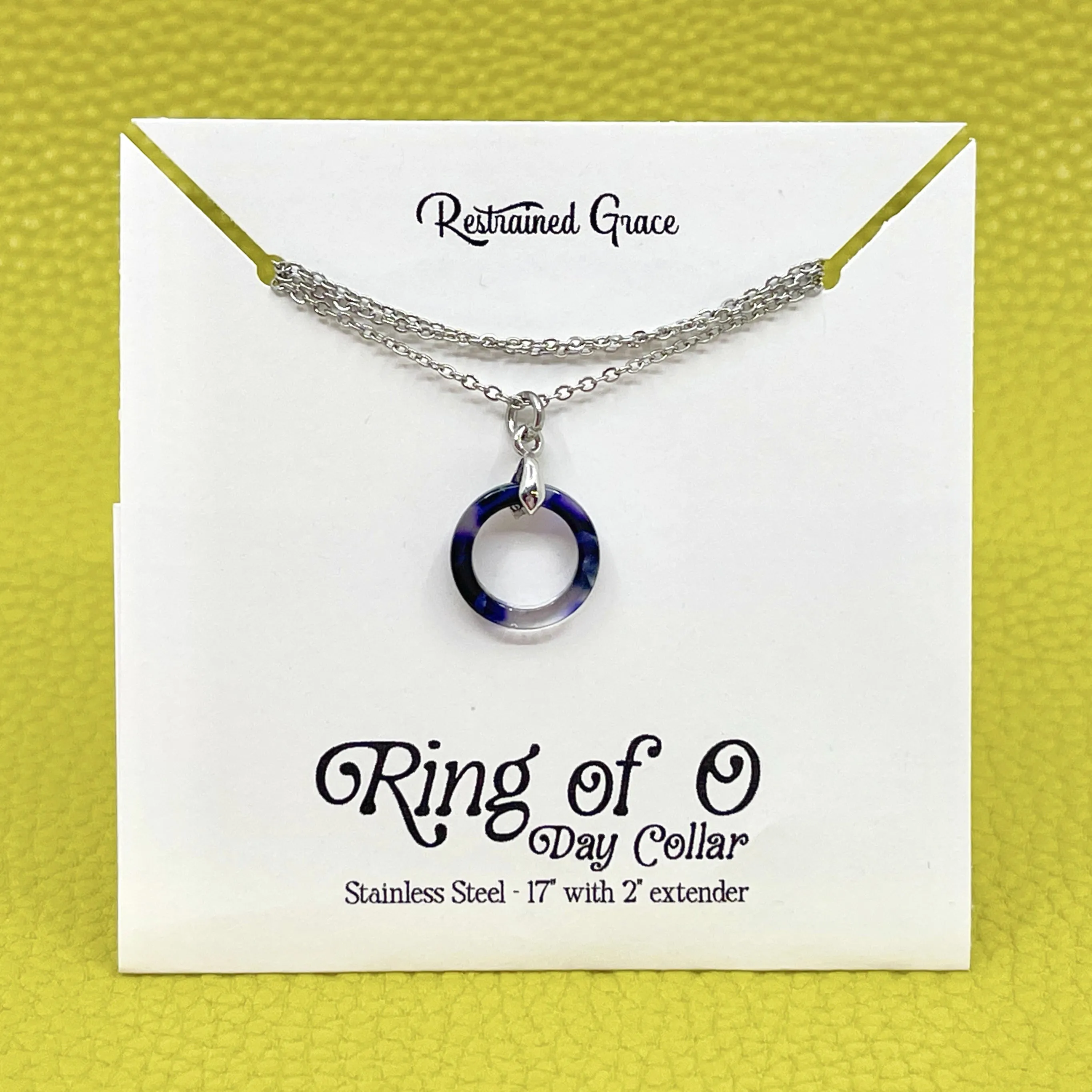 Mini Acetate Ring of O Day Collar - Sapphire