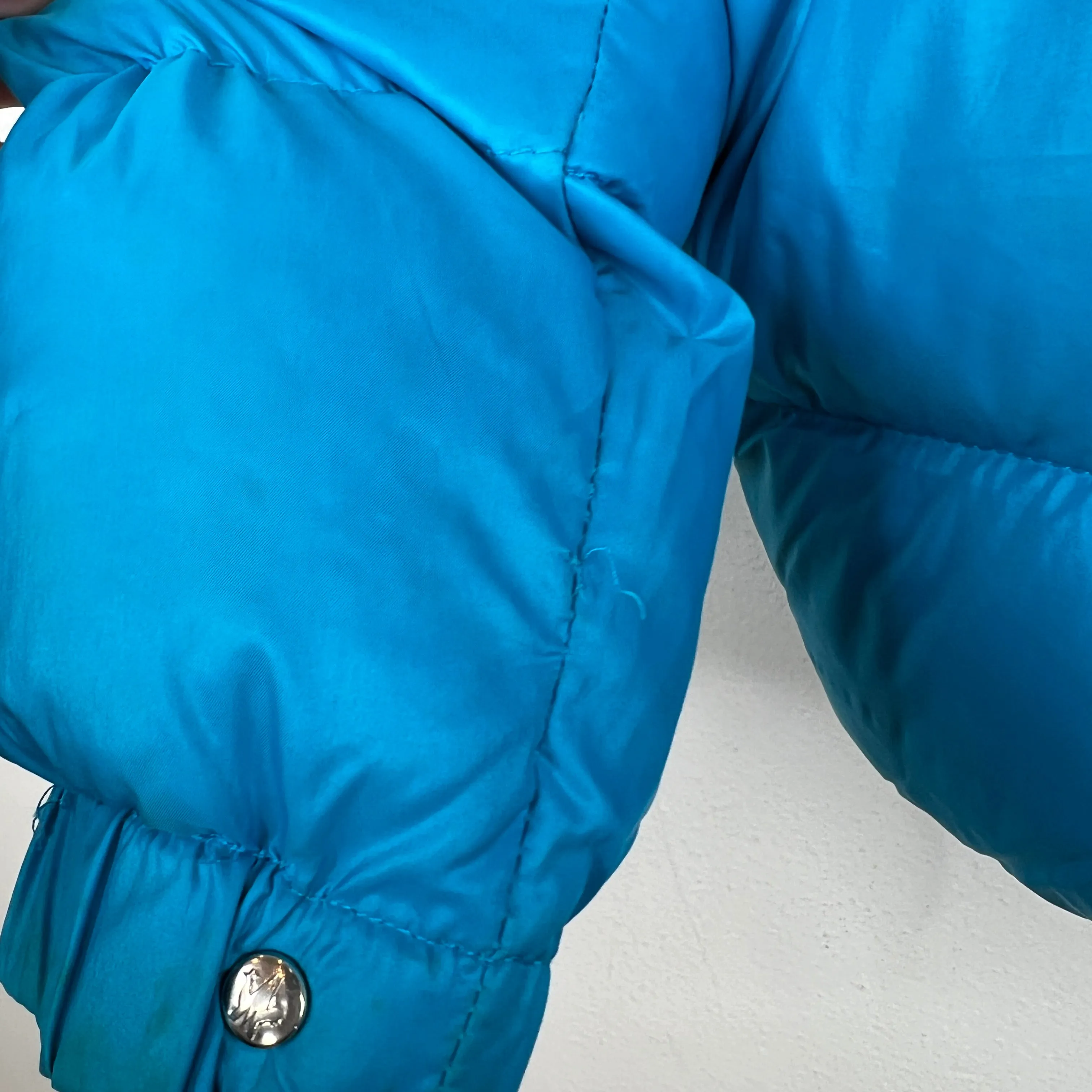 Moncler Blue Convertible Puffer Jacket