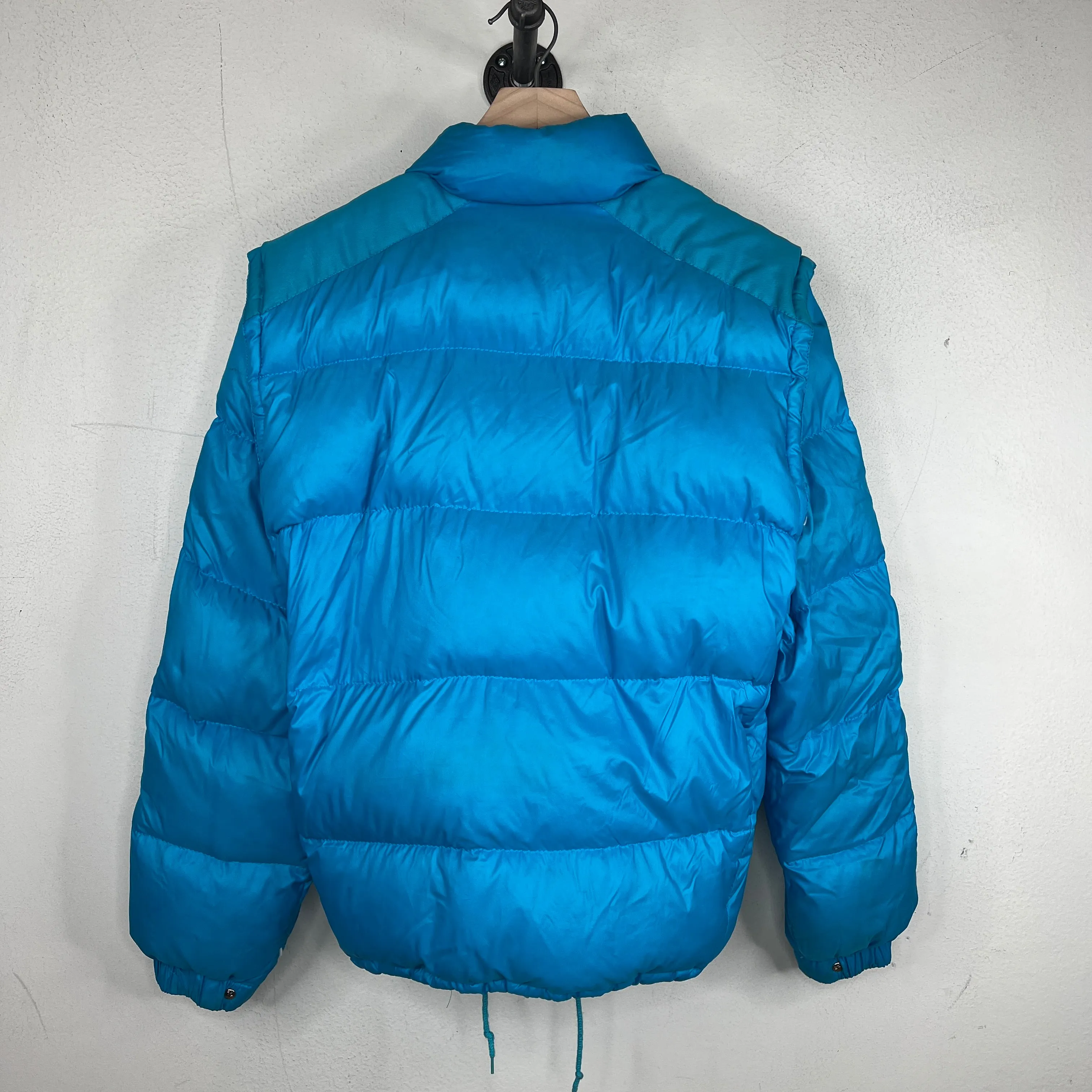 Moncler Blue Convertible Puffer Jacket