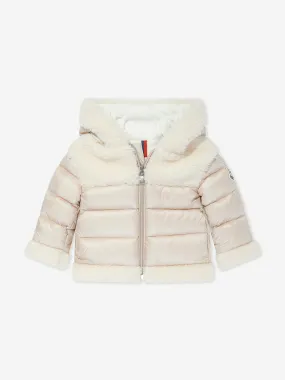 Moncler Enfant Baby Down Padded Dofi Jacket in Ivory