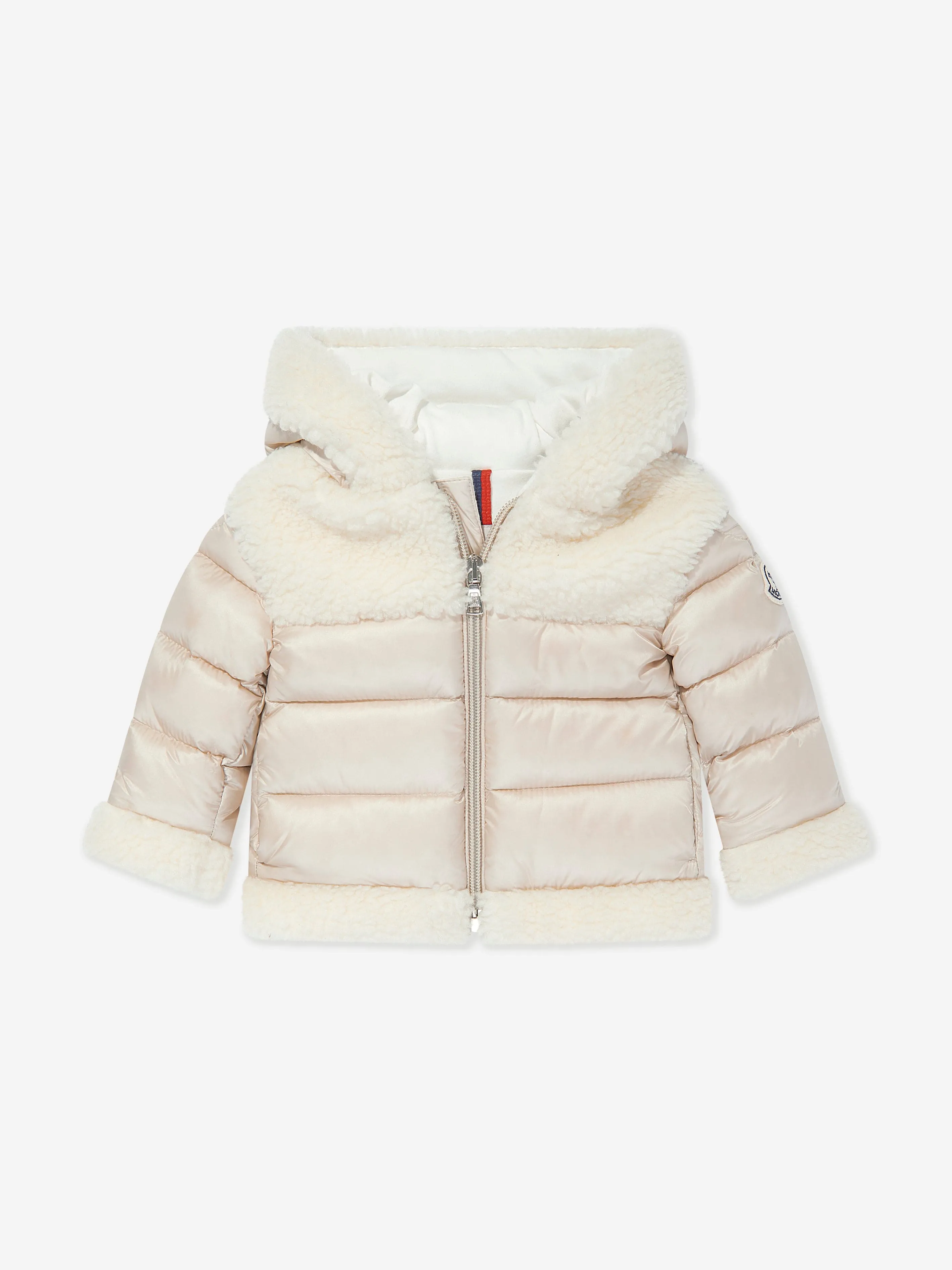 Moncler Enfant Baby Down Padded Dofi Jacket in Ivory