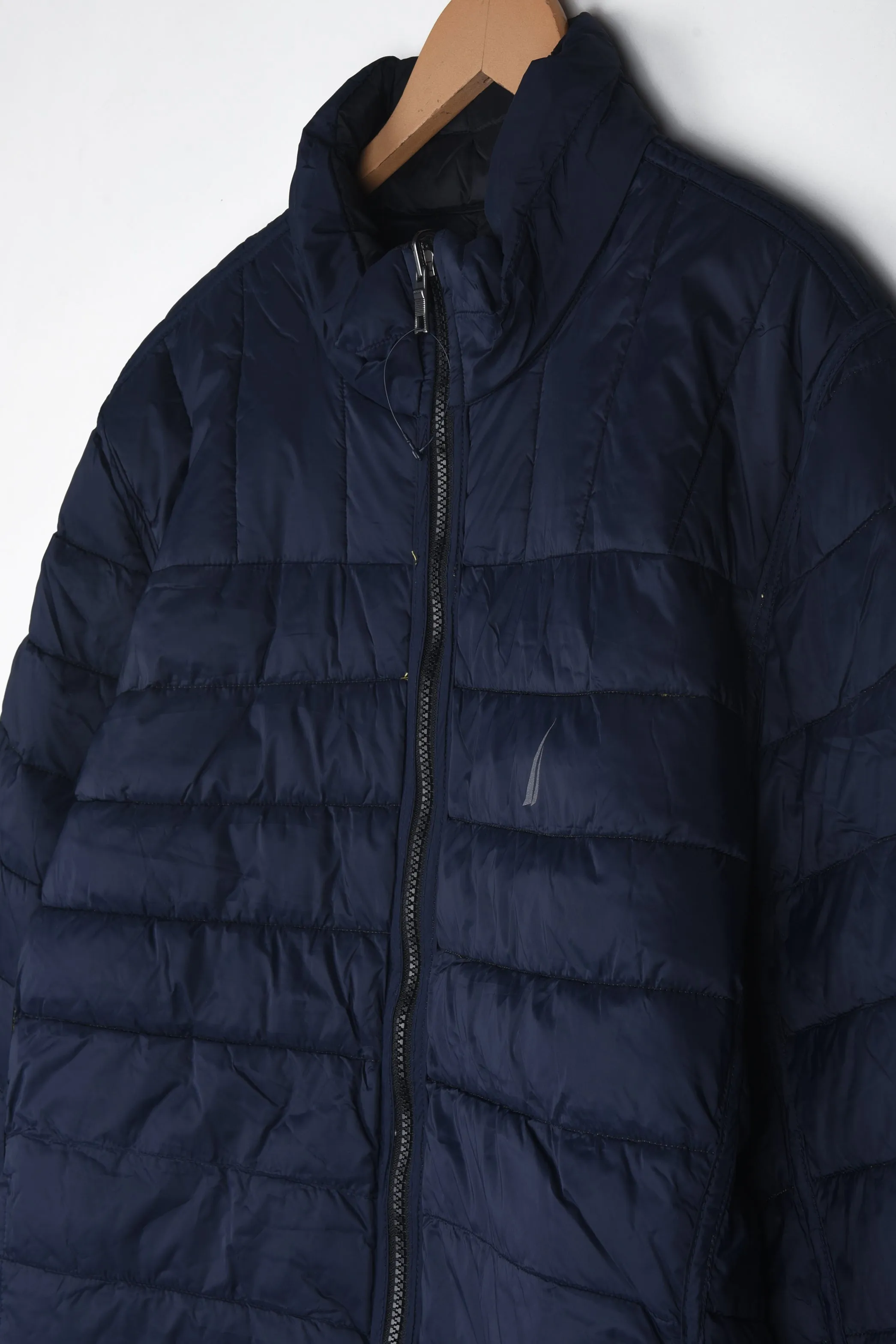 NAUTICA REVERSIBLE LIGHT WEIGHT PUFFER JACKET