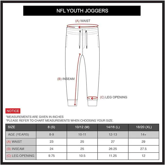 NFL Official Youth Super Soft Game Day Jogger Sweatpants|Pittsburgh Steelers