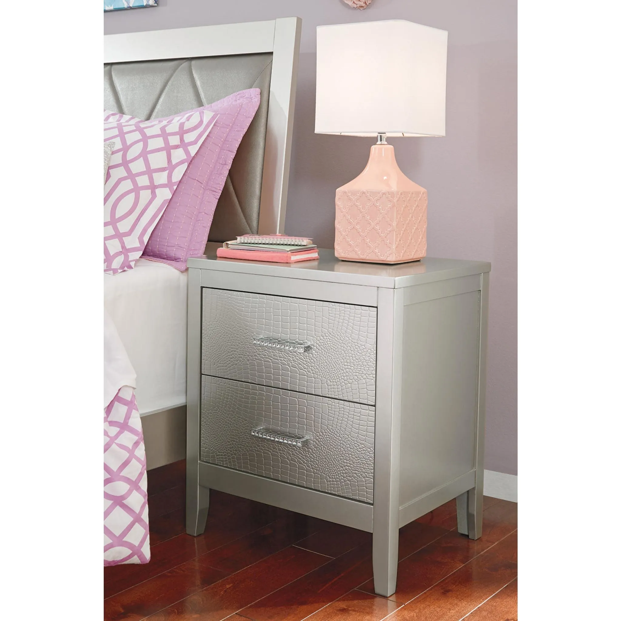 Olivet Two Drawer Nightstand