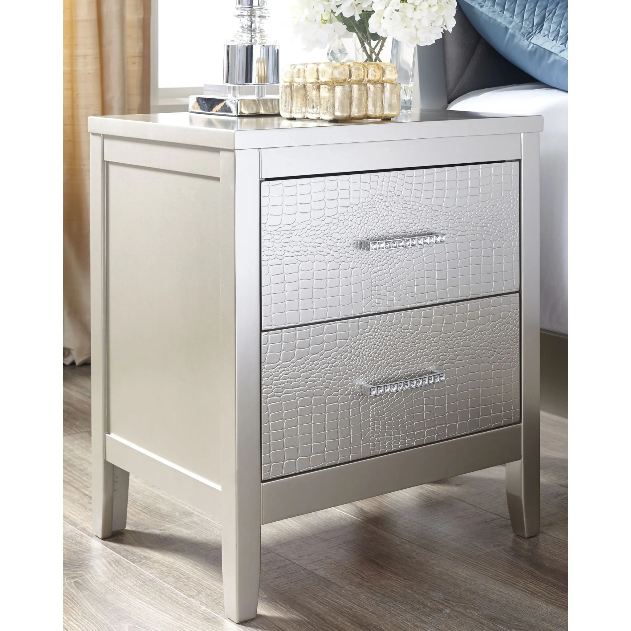 Olivet Two Drawer Nightstand