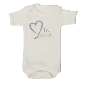 Organic Onesie - Short Sleeve Off White (milk lover)