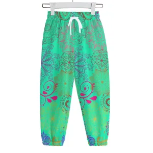 Paisley Mist Kid's Sweatpants | 100% Cotton