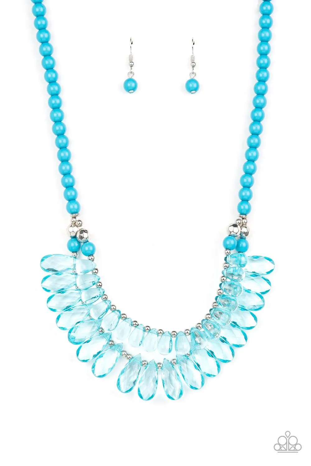 Paparazzi All Across the GLOBETROTTER Necklace Blue