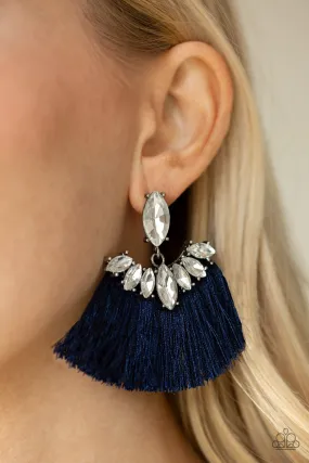 Paparazzi Formal Flair Earrings Blue