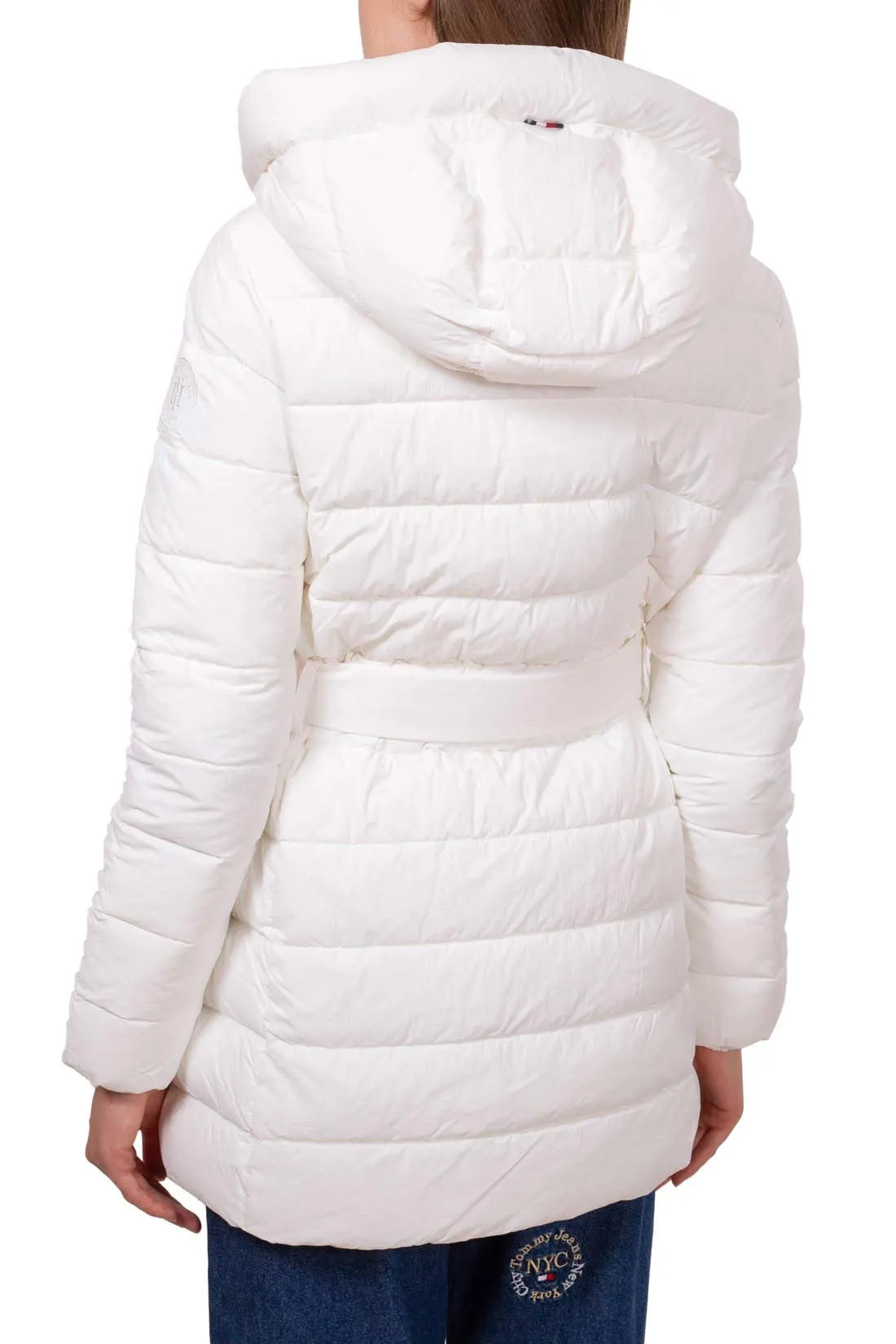 Parkas Veste matelassée avec ceinture pour femmes - Blanc - Femme