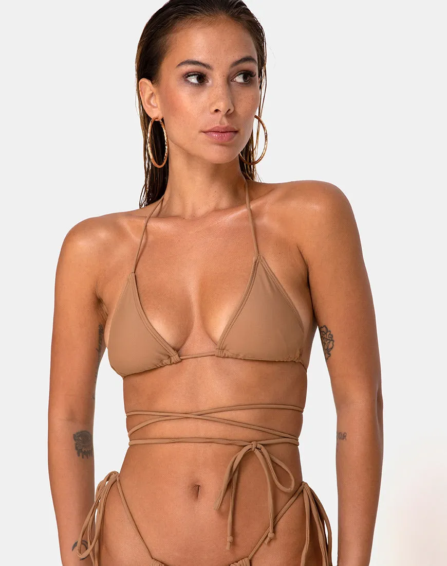 Parmia Bikini Top in Coco