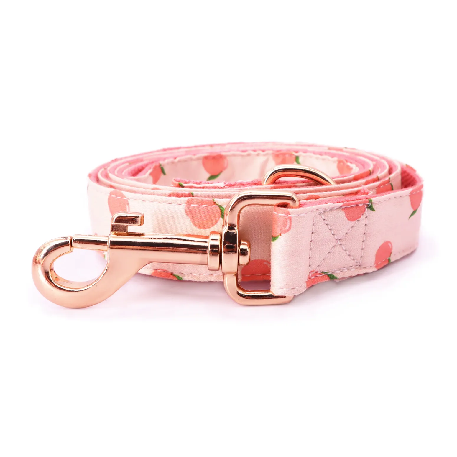 Peach Bowtie Unbreakable Collar™ & Leash Set