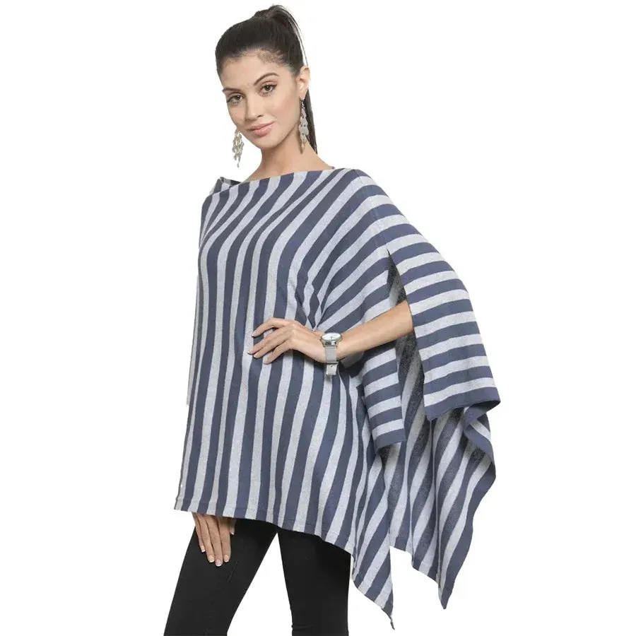 Pluchi Knitted Fashion/ Maternity Poncho Kia (Grey)