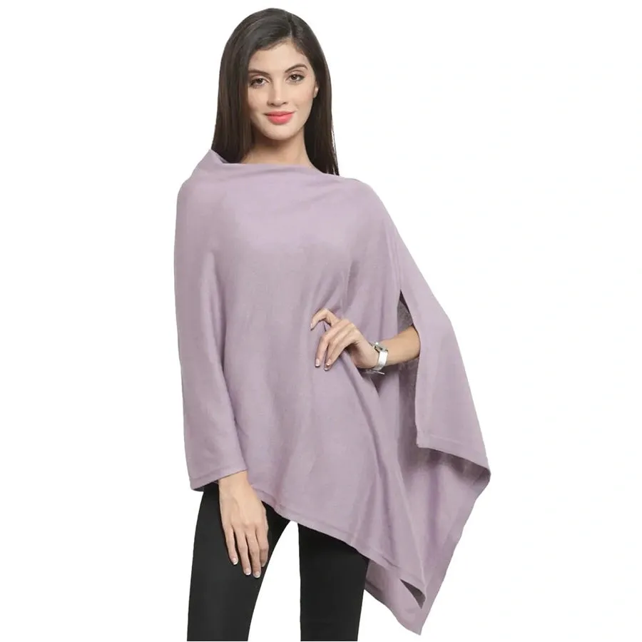 Pluchi Maternity Poncho Rosette (Light Aubergine)