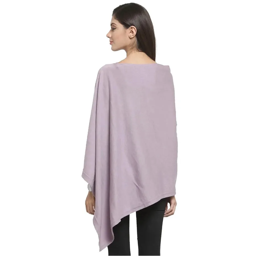 Pluchi Maternity Poncho Rosette (Light Aubergine)