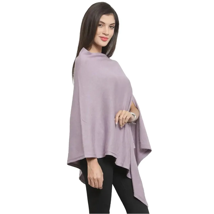 Pluchi Maternity Poncho Rosette (Light Aubergine)