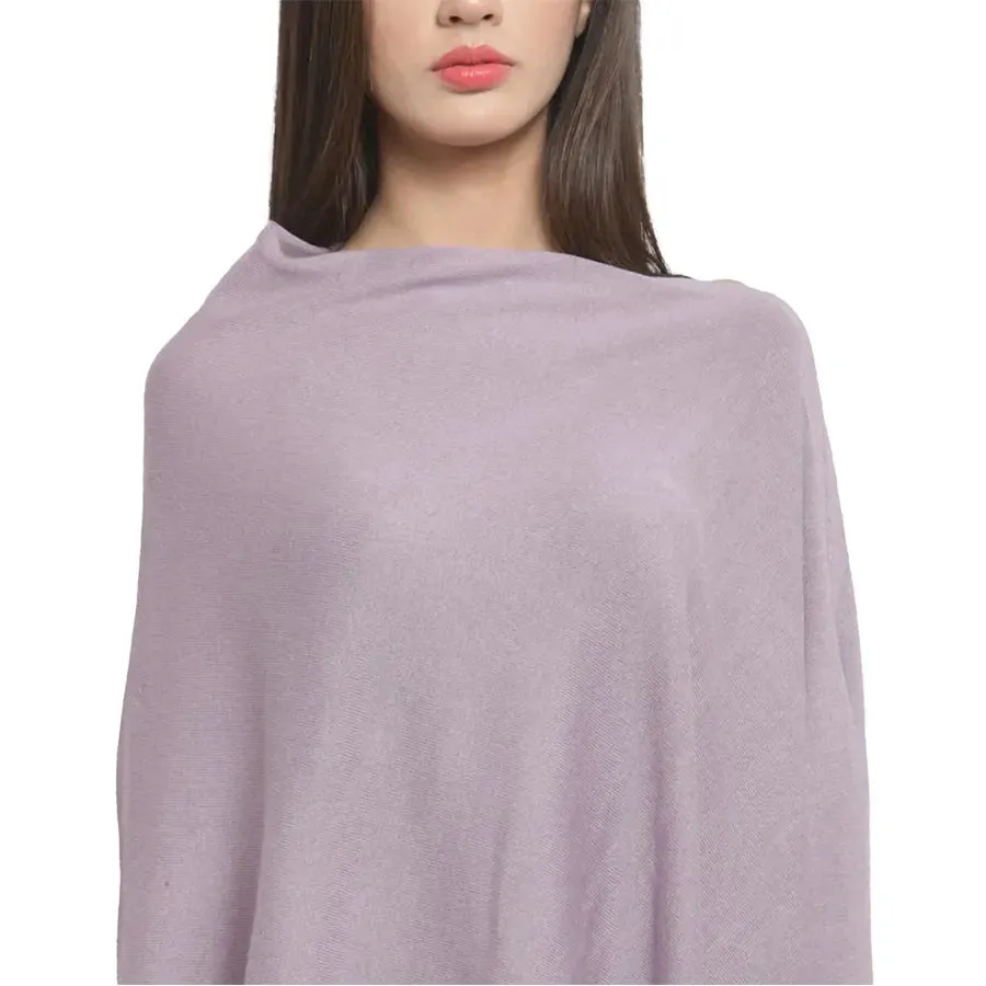 Pluchi Maternity Poncho Rosette (Light Aubergine)