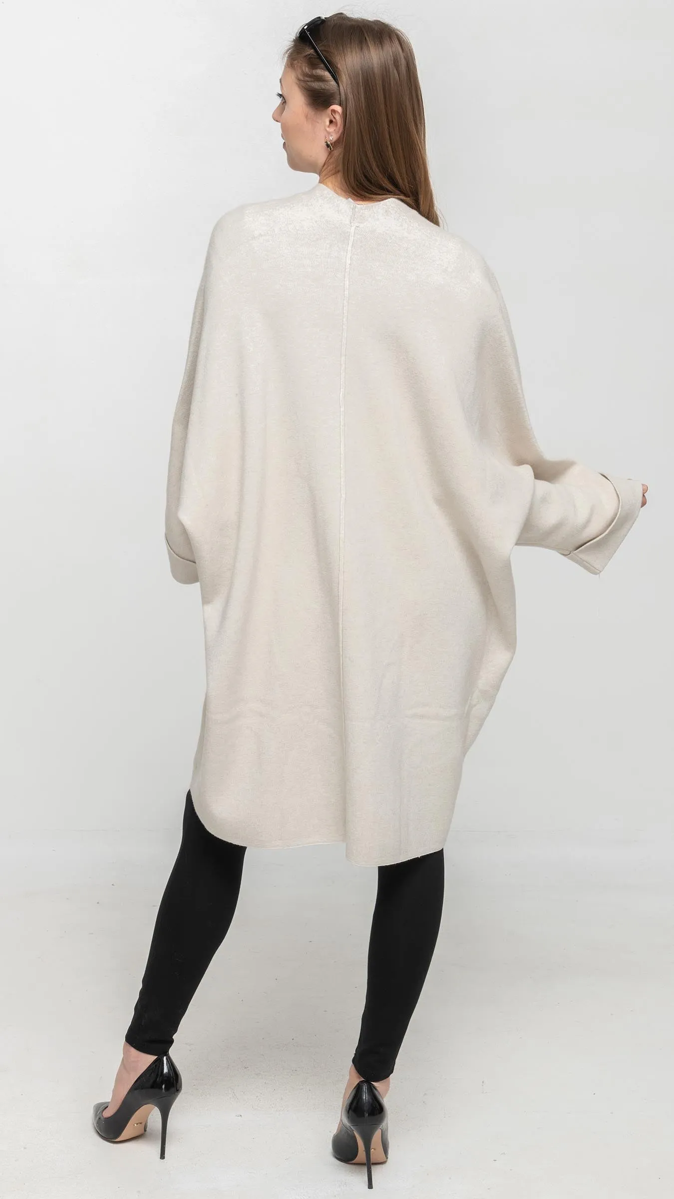 Poncho Cardigan in Cream