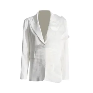 Pre Order:  Splicing 3D Mesh Single Breasted Blazer